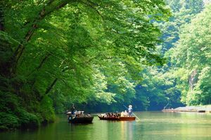 猊鼻渓舟下りで自然を満喫！時間は？紅葉がおすすめで観光に人気！