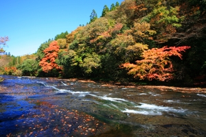 遊水峡キャンプ場を満喫！夏は水遊び・秋は紅葉で熊本を楽しむ！