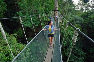 ポーリン温泉キナバル自然公園！キャノピーウォークでスリル吊橋体験を！