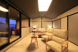 天翠茶寮は「日本の美と遊ぶ宿」！ロビーや客室で足湯を満喫！
