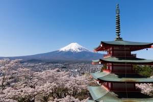 山梨の人気観光スポット！新倉富士浅間神社から眺める桜・富士山が超絶美しい！